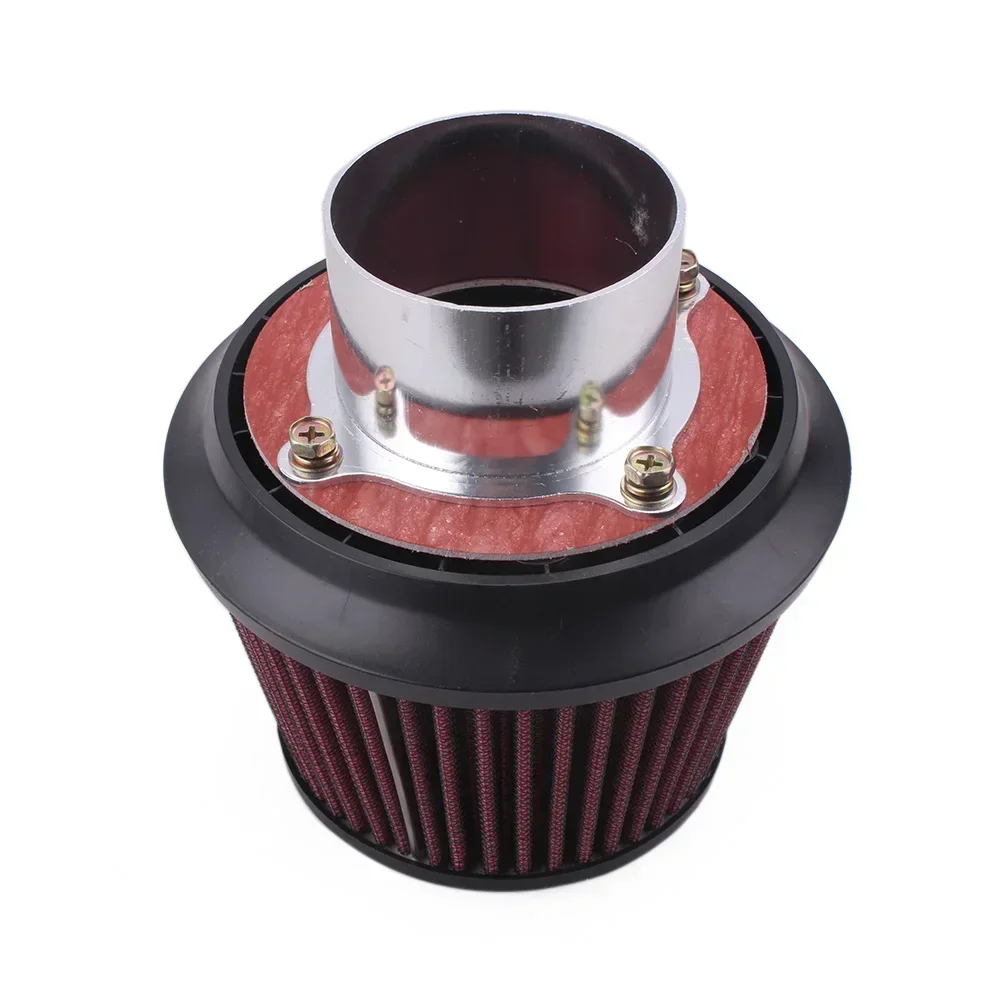 

Universal 3" (76mm) Air Intake Filter Kit - Dual Funnel Adapter Aluminum Tube Car Air Cleaner Accessories