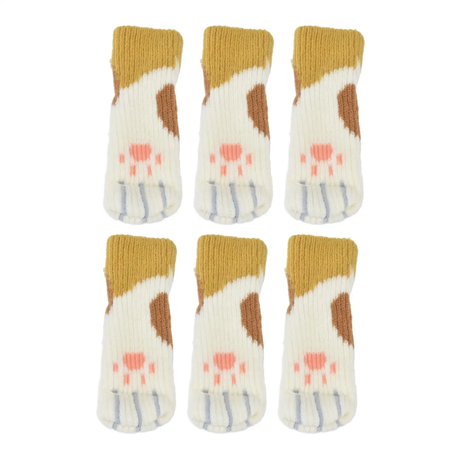 Knitted Furniture Socks Floor Protector for Chair Legs - Reduce Noise and Move Easily