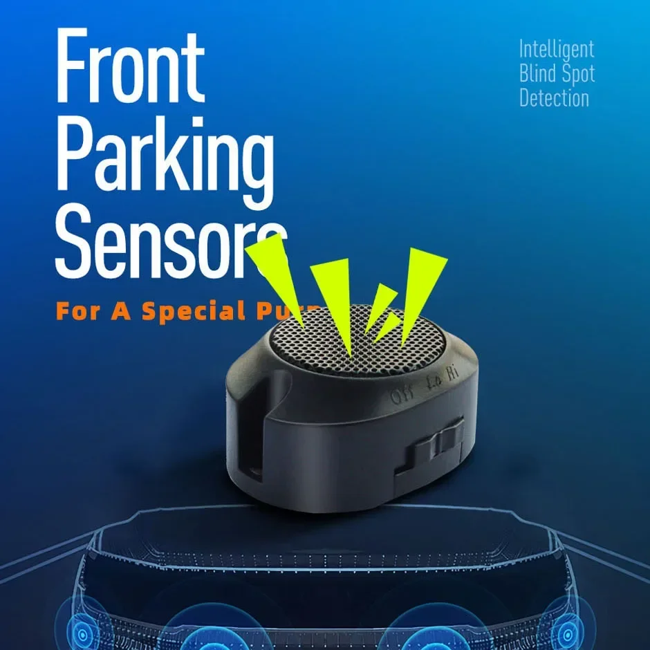 

Professional Front Parking Sensor Kit Auto Parktronic Vehicle Assistant System Buzzer Alarm Volume Can be Adjusted Universal