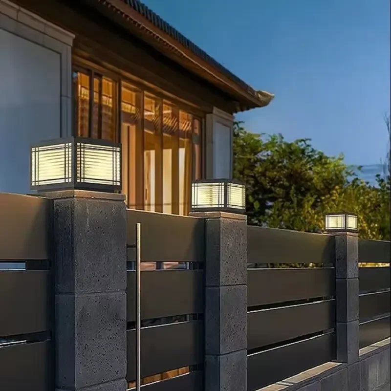 Bright White Gate Outdoor Light Solar Gate Post Pillar Outdoor Light for Door Wall Outdoor Lighting and Street Garden Wall view 5