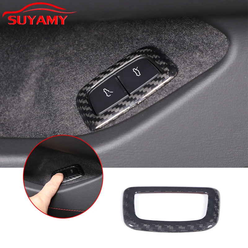 

Real Carbon Fiber Trunk Switch Button Cover Trim For Corvette C8 Stingray Z51 Z06 2020-2023 Car Accessories