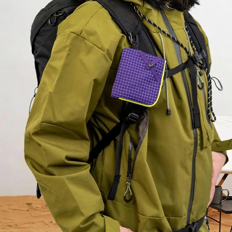 

Блокирующий держатель для дорожных паспортов с двухслойным хранилищем и небольшой подвесной сумкой с защитой от краж для отдыха