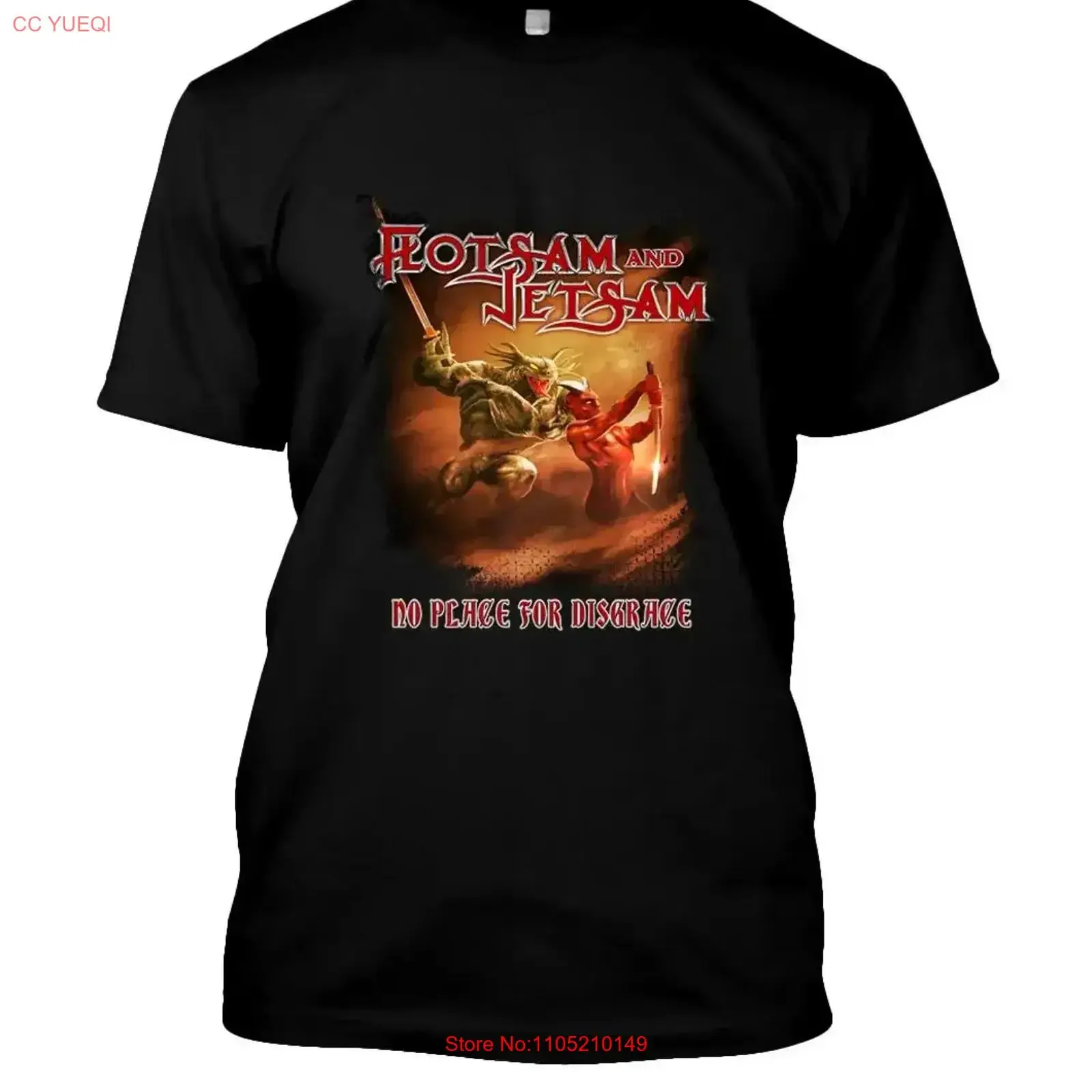 BEST TO BUY Flotsam Jetsam No Place For Disgrace Dark Music S 5XL T Shirt vintage Washed homme Casual Soft fashion Stretched