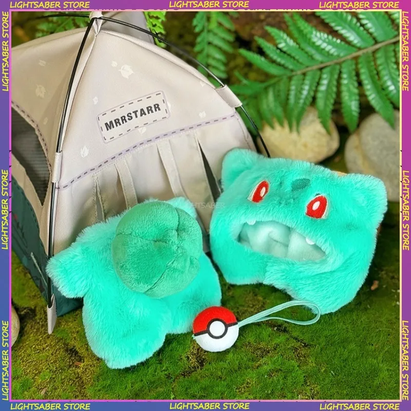 Ubranka Kawaii Labubu 3.0 Cartoon Charmander Squirtle Strój z Plecakiem Mini Pluszowa Lalka Ubrania Akcesoria dla Lalek Modnych