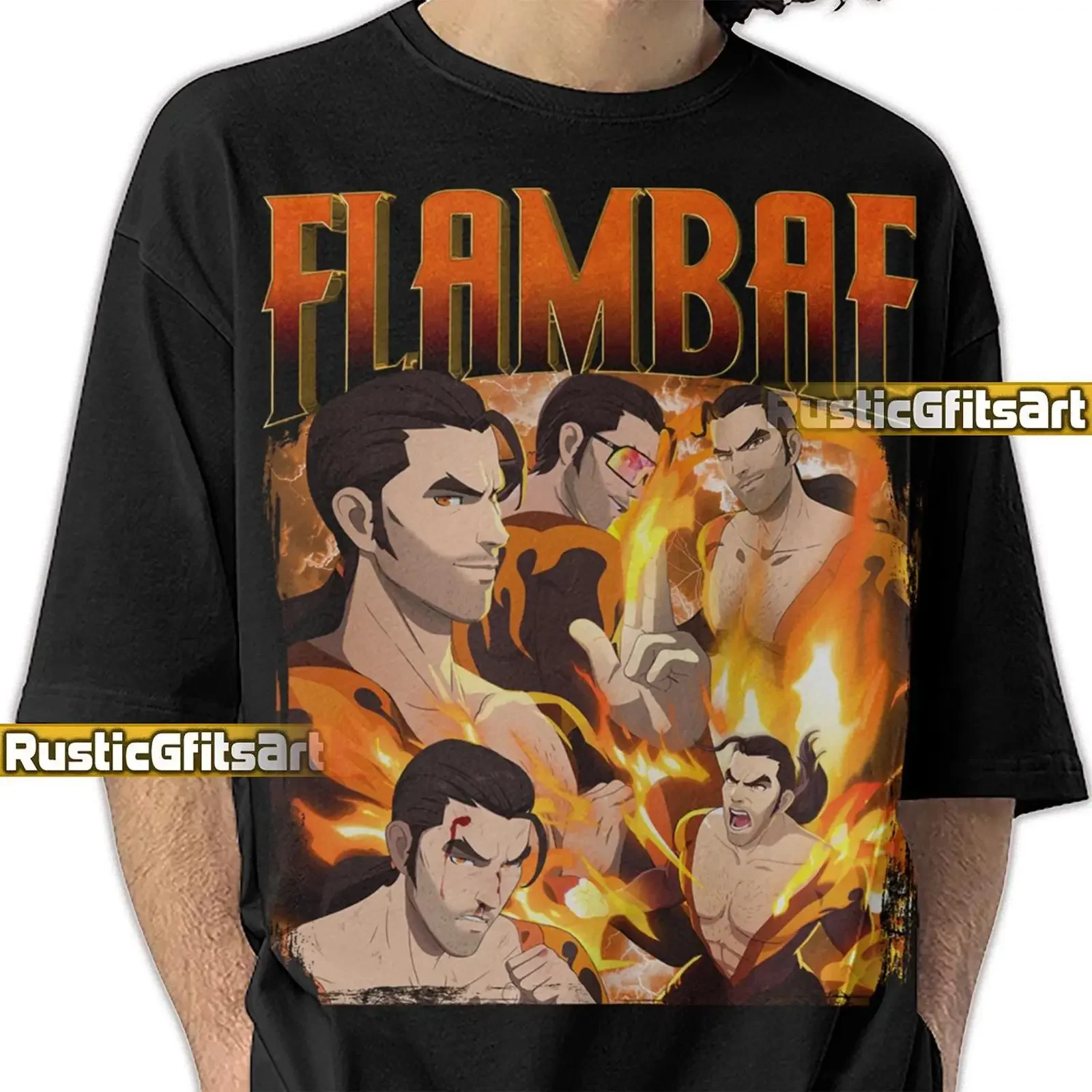 FLAMBAE DISPATCH SHIRT Custom T Chad Vintage Bootleg Fans  vintage Washed graphic Top For Everyday Wear streetwear Soft