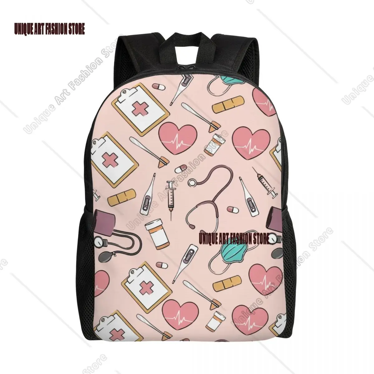 

Funny Nurse Travel Backpack Women Men School Laptop Bookbag Nursing College Student Daypack Bags