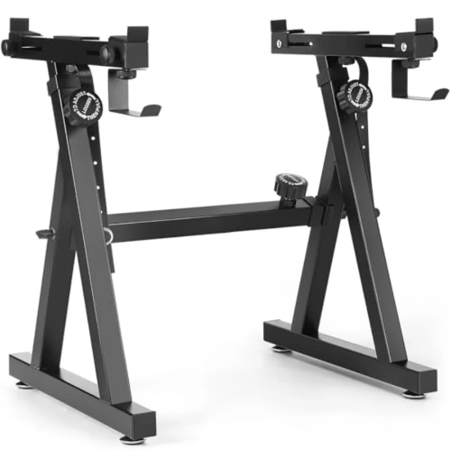 

Регулируемая подставка для клавиатуры GrowDaily Z-типа для электронных клавишных инструментов и цифровых пианино на 54, 61, 88 клавиш, металлическая, черная, усиленная