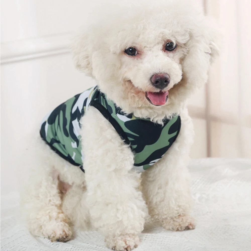 Dog Vest Summer Tank Top Funny T-shirt for Small Dogs Pet Vest with Letter Printing Thin Summer Clothing for Outdoor Activities