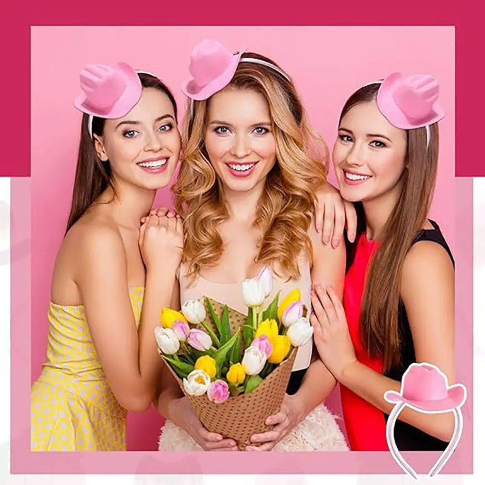 Opaska do włosów Kowbojski Kapelusz Opaska na głowę Nakrycie głowy Impreza Nakrycie głowy Kapelusz Kowbojski Obręcz do włosów Narzędzia do stylizacji Akcesoria do włosów Festiwalowa Opaska do włosów