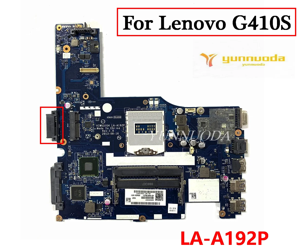 LA-A192P for Lenovo G410S G510S laptop  motherboard   VIWG3  G4  LA-A192P  tested good