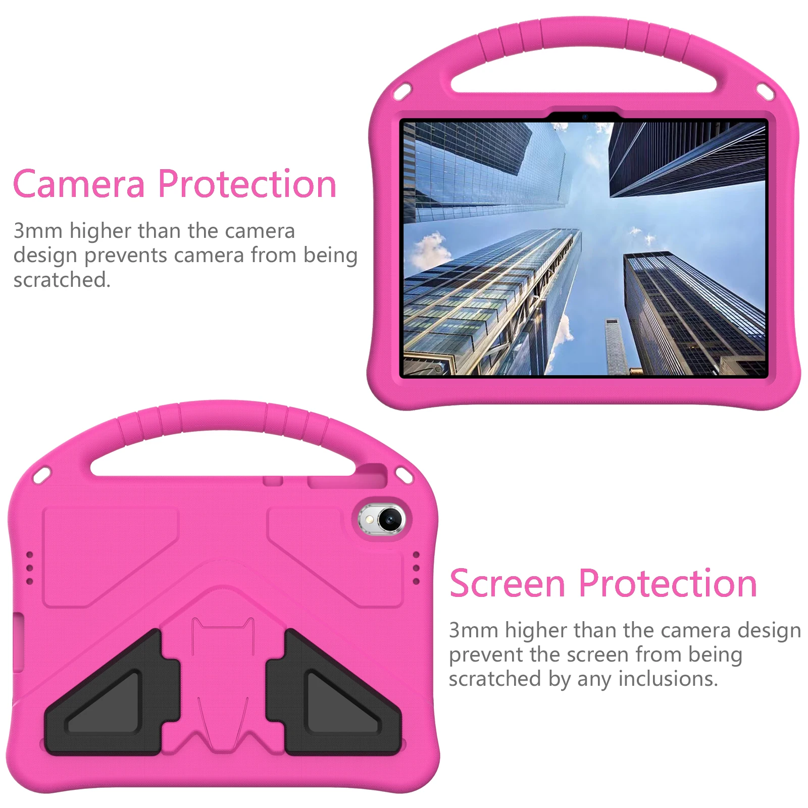 Cartoon EVA Case For Onn 11-inch Core Tablet (2026 Model) Shockproof Back Cover with Kickstand  convenient for carrying by hand