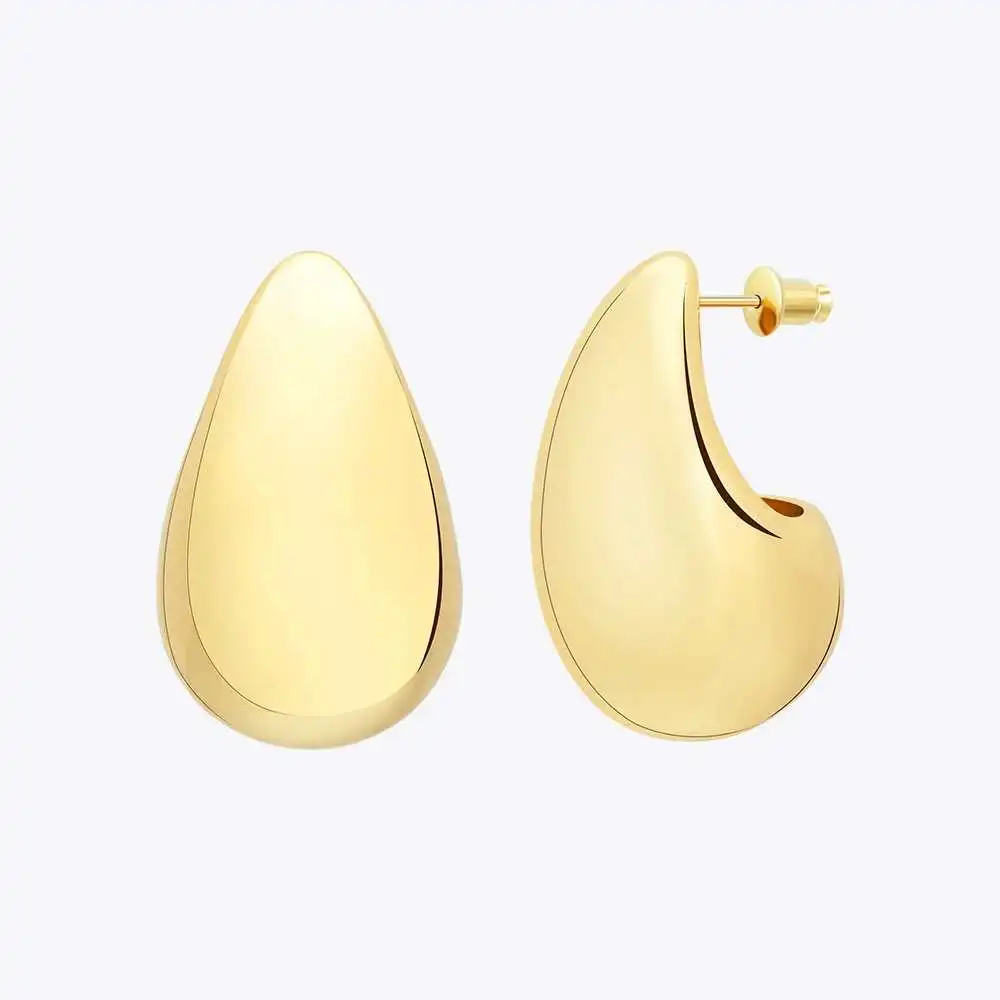 

ENFASHION Glossy Stud Earrings For Women Gold Color In Earings Fashion Cute Jewelry Aretes De Mujer Birthday Wholesale E231503