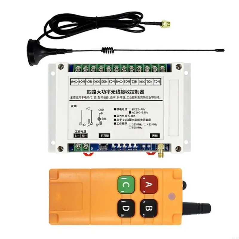 

X6hb 4 Circuit 30A реле Удаленные переключатели для управления освещением промышленного двигателя насоса