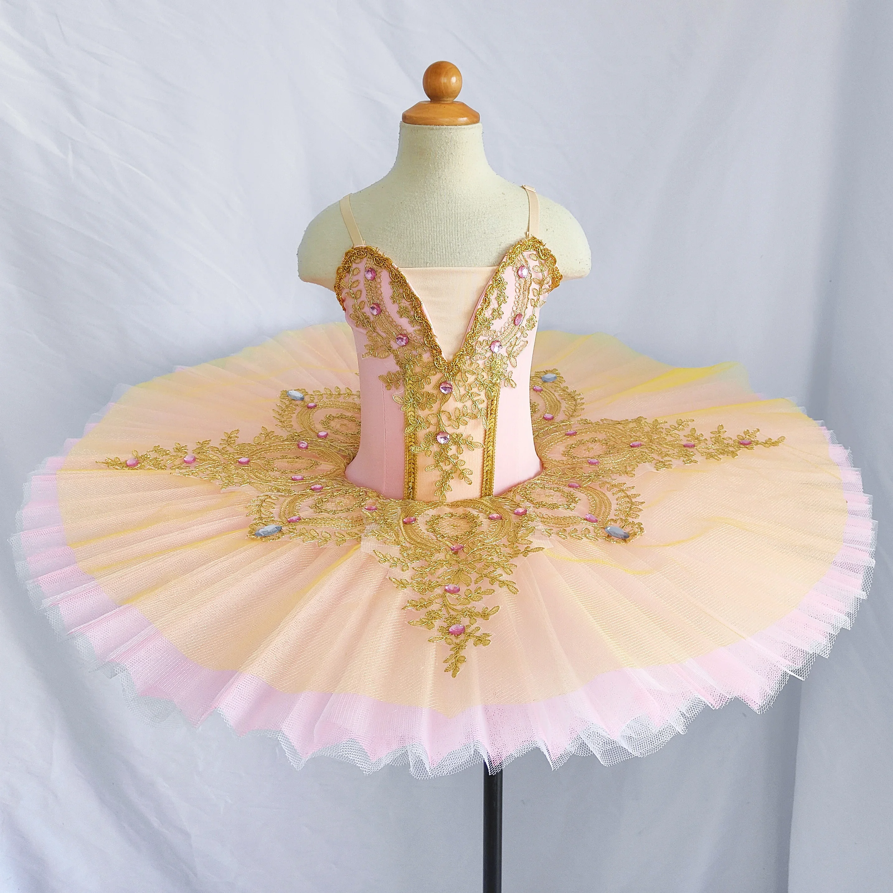 새로운 발레 튤 드레스 프로페셔널 스완 레이크 발레리나 팬케이크 튜튜 성인 어린이 발레 드레스 키즈 댄스 의상 여성용