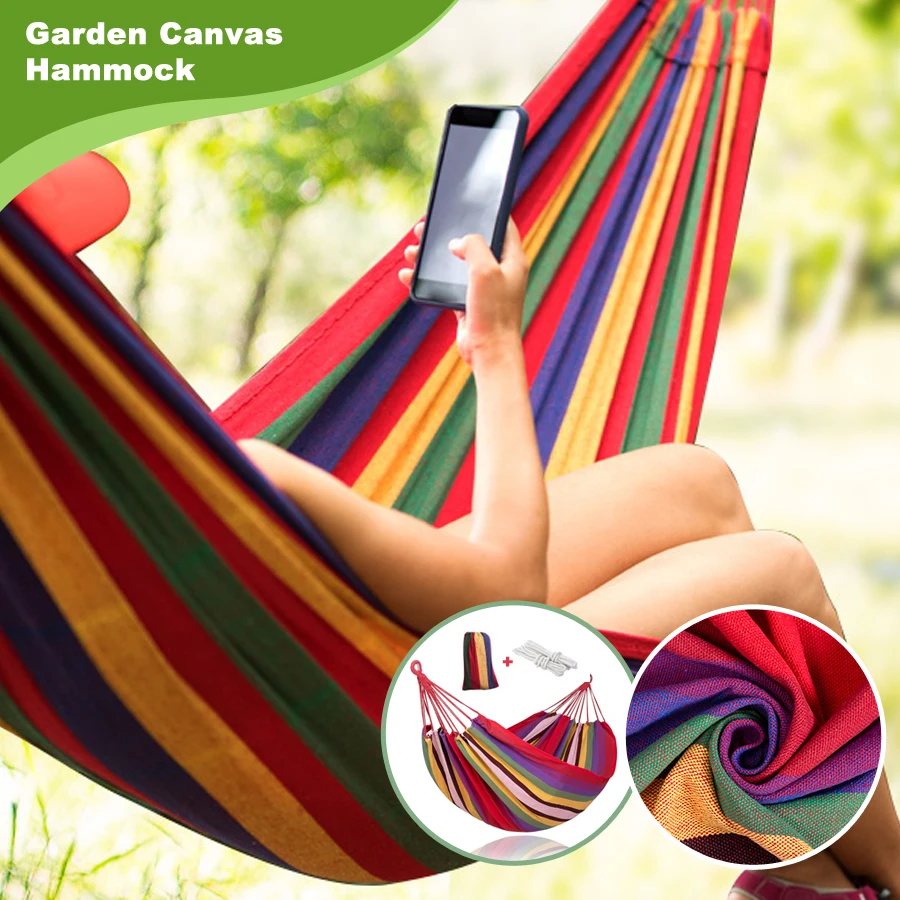 Hamaca turística, equipo de acampada, hamacas, muebles de jardín, hamacas colgantes para Patio, tienda de campaña para adultos, supervivencia para acampar al aire libre