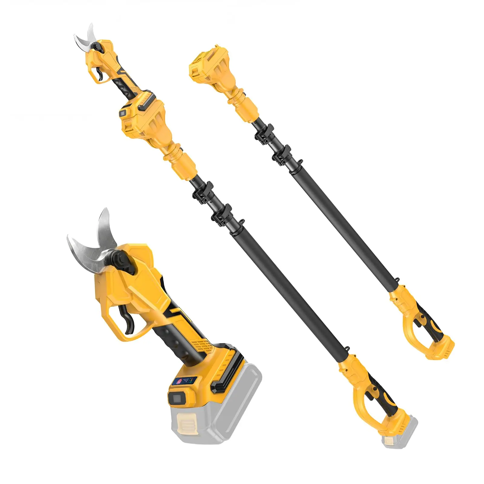 2 IN 1 Electric Pole Pruner Compatible with Dewalt 20V (No Electric Pruning Shears with 1.6