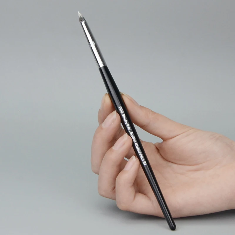 Profesjonalny SEP # 24, czarna, długa rączka Pro Smoky Liner Eyeliner Pędzel do makijażu ust Narzędzie kosmetyczne dla kobiet