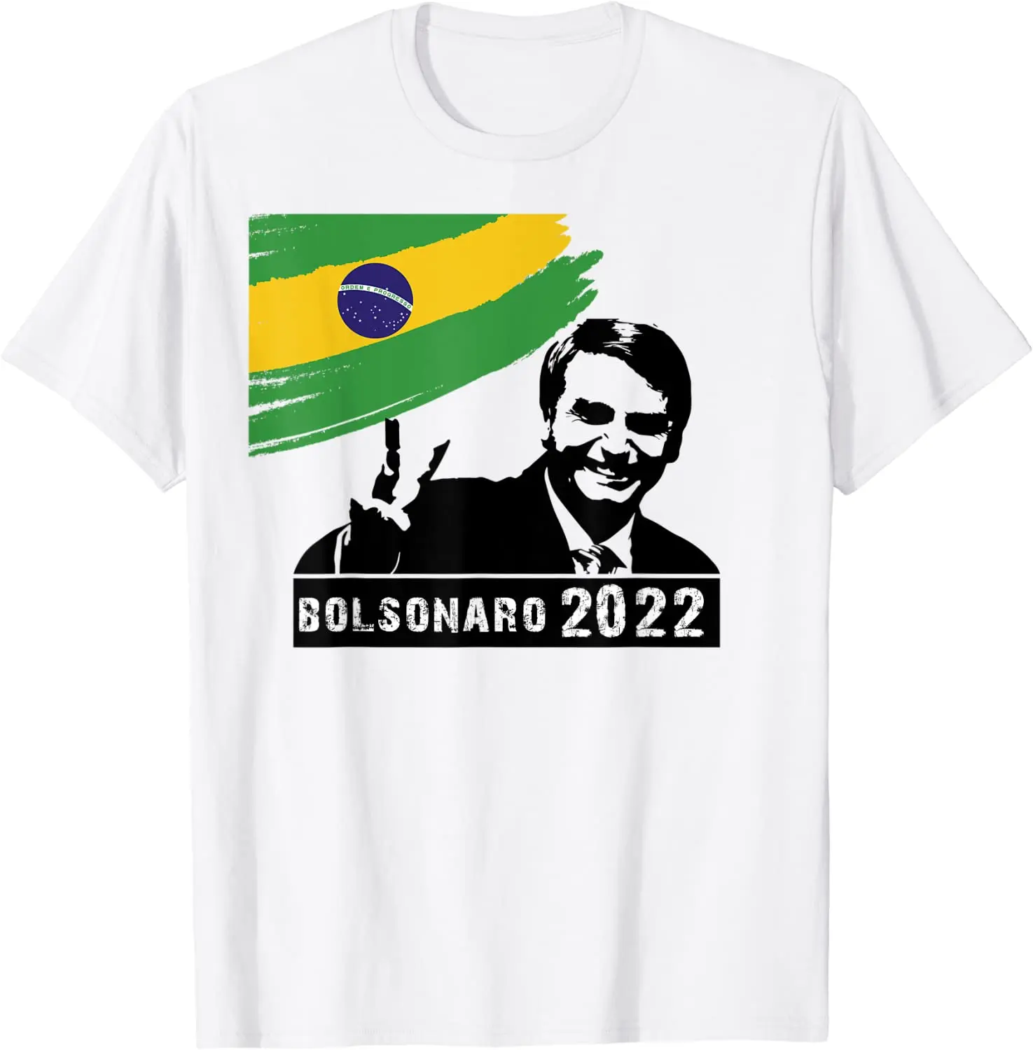 Bolsonaro Presidente Brazilian Bolsomito 2022 Brasil Flag Men T-Shirt Short Sleeve Casual Cotton O-Neck Summer Mens T Shirts