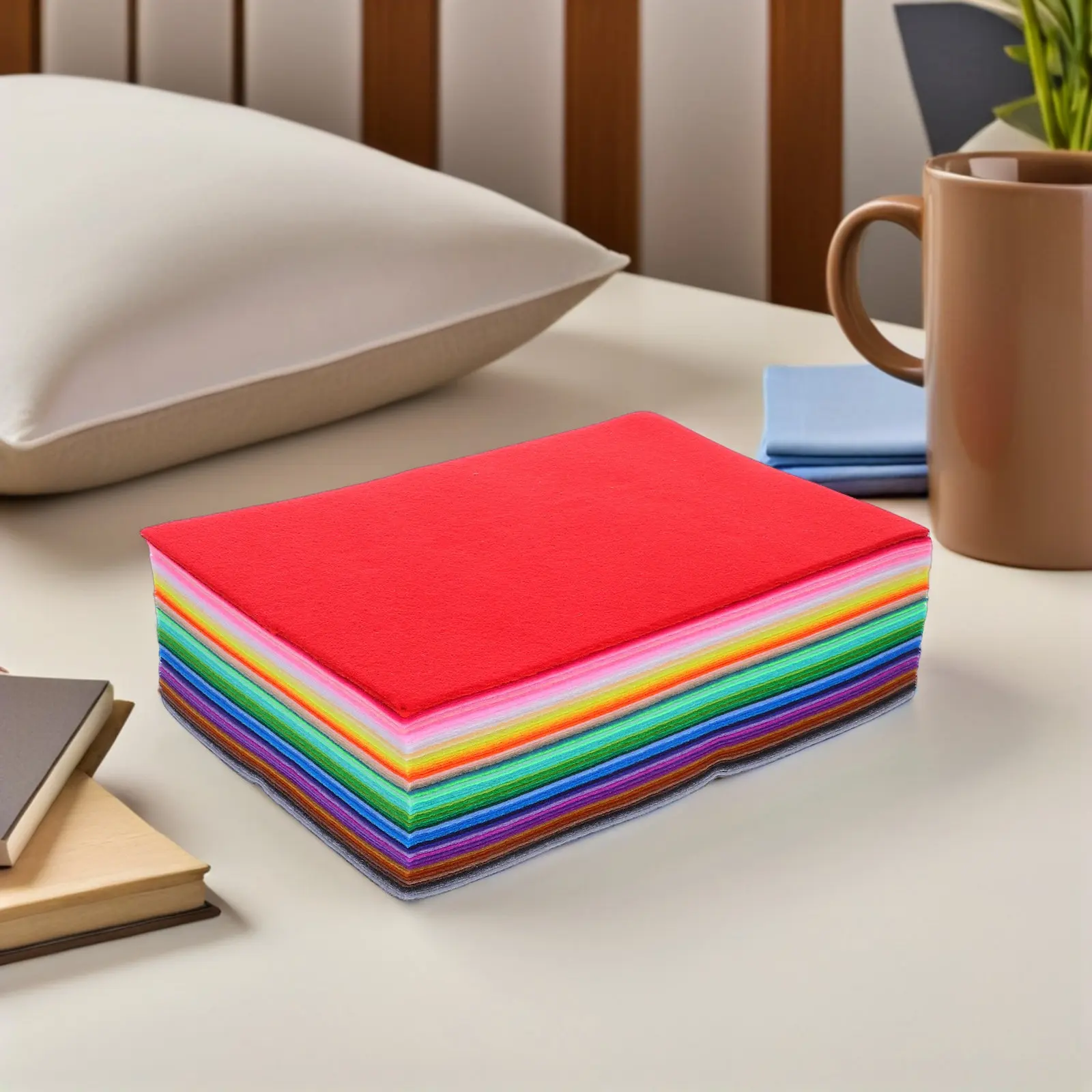 

66Pcs Multicolor Felt Fabric 11.79x7.78in Craft Felt Pads for Creative Sewing Quilting Scrapbooking Classroom Art Activities DIY
