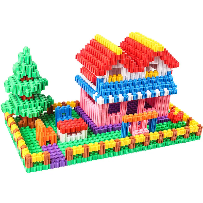 1000/500Pcs Micro Diamond Building Blocks 6*6mm DIY Creative Small Bricks Model Figures Art Puzzle Kids Educational Toys Gifts