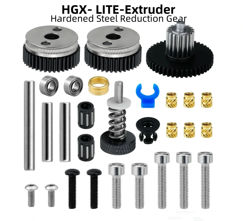 

3D Printer Parts HGX-LITE-Extruder Gear All Metal Hardened Steel Reduction Gear Extruder For CR-10/10S/Ender-3/3 V2 Series