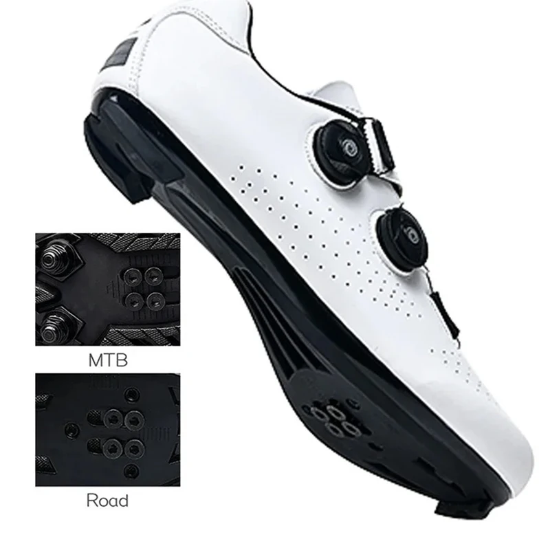 Cycling Sneaker MTB Men Sport Road Bike Boots Flat Racing Speed Sneakers Trail Mountain Bicycle Footwear Spd Pedal Cycling Shoes