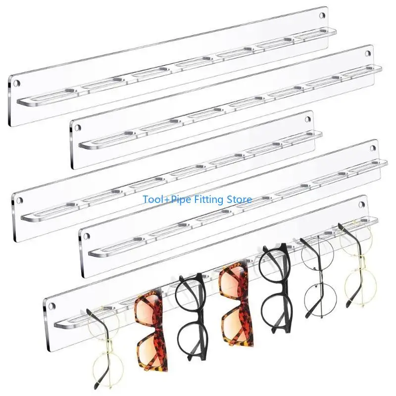 F92B Acrylic Sunglasses Storage Sunglasses Stand Wall Hanging Eyeglasses Holder Eyewear Display Rack Home Decor