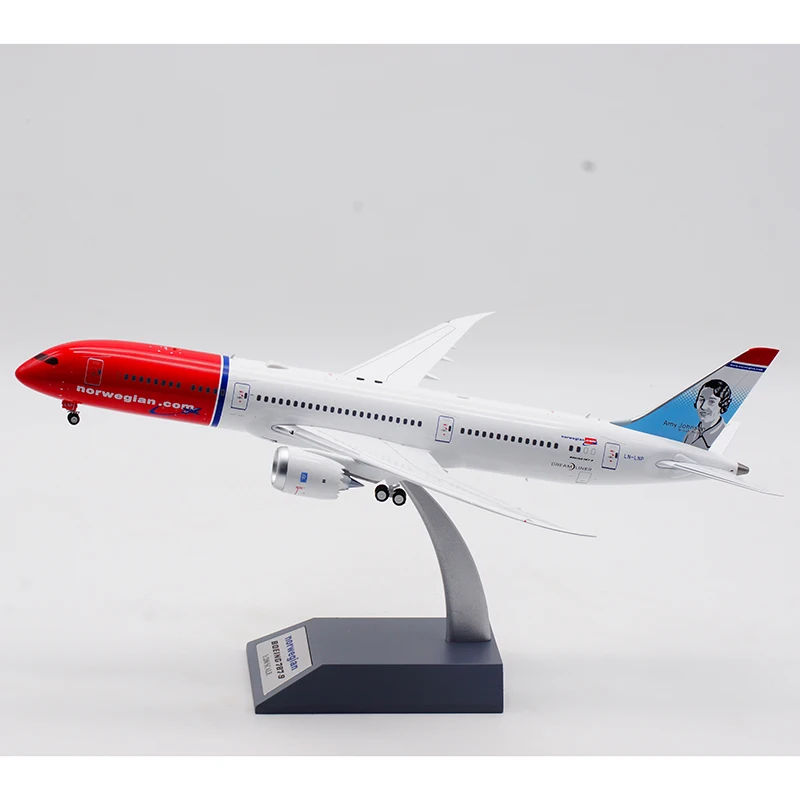 IF789DY1021 سبيكة تحصيل طائرة هدية تدفق 1:200 الهواء النرويجي "DreamLiner" بوينغ B787-9 دييكاست نموذج طائرة LN-LNP #2