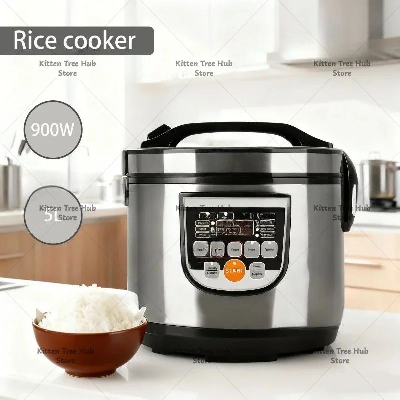 household-smart-rice-cooker-5l-large-capacity-electric-pressure-cooker-multi-functional-24-hour-timed-cooking-pot