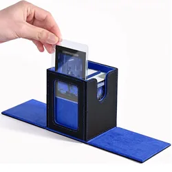 New Card Deck Box Card Organizer with Display Window Holds 100+ Cards Card Deck Case for Collectible Card Sports Cards Game Card