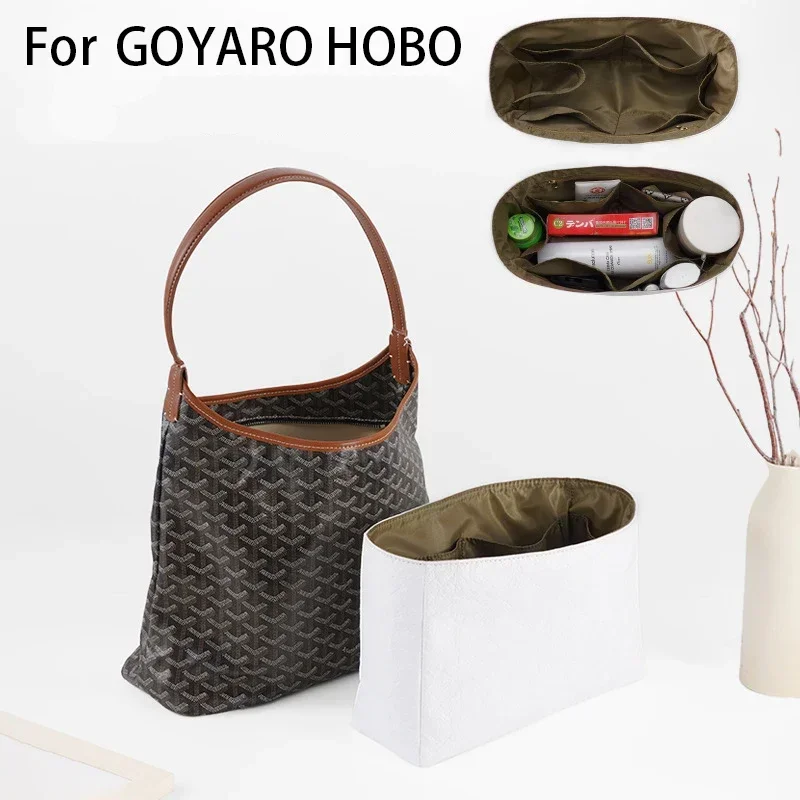 Dupont Insert Bag Organizer Fits For GOYARD HOBO Tote Makeup Handbag Organizer Travel Inner Purse Cosmetic Mommy Bags