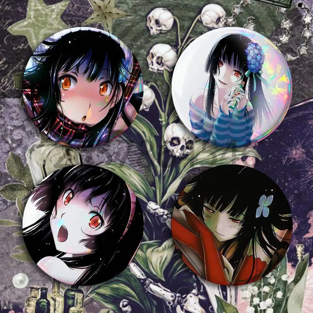 S-Sankarea Badges Set  25 32 44 58 75 mm Round Customizable Wholesale Fan goods Self-made fan freebies