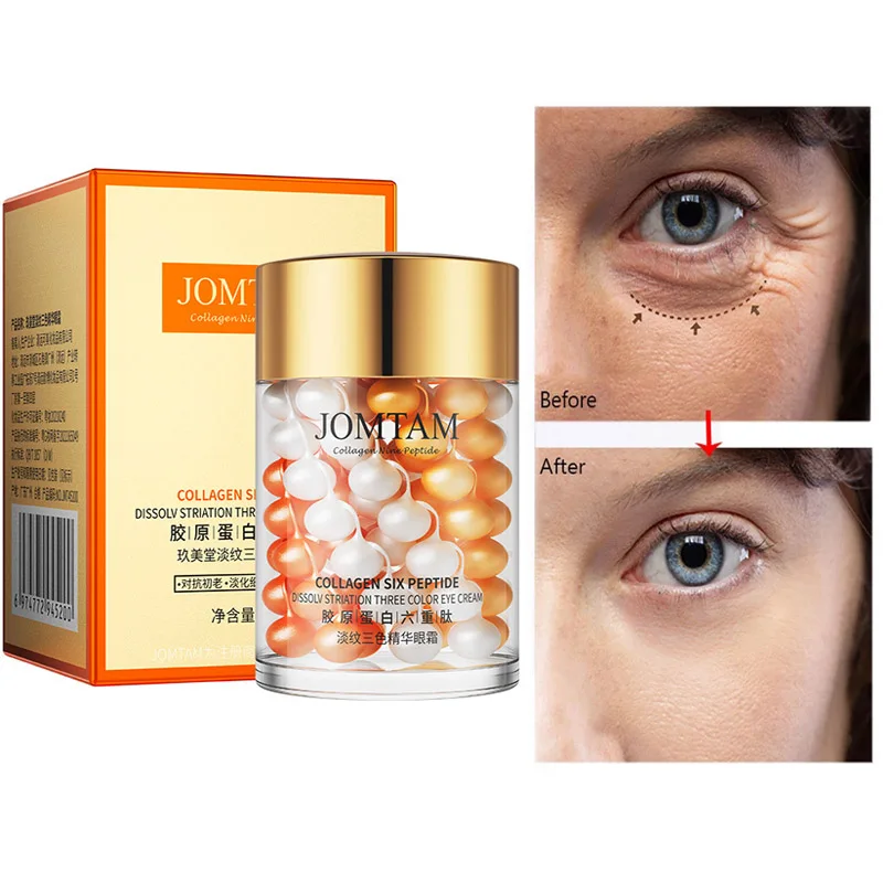 Peptide Anti-Wrinkle Eye Cream Collagen Anti Dark Circle Anti-aging Anti-Puffiness Eye Bags Firmness Eye Care Cosmetics