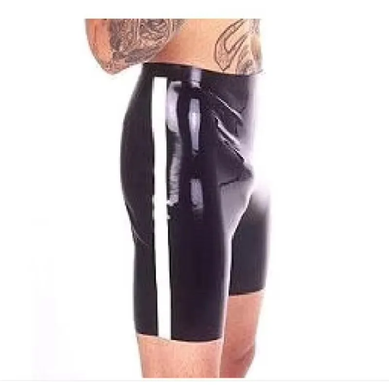 

Мужские латексные трусики ручной работы, резиновые короткие брюки, большие размеры, костюмы для косплея на заказ