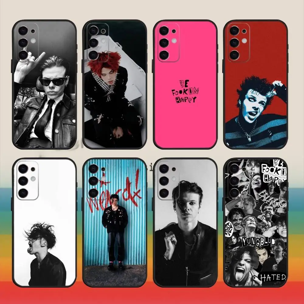 

The Rock Clown Y-YUNGBLUD Phone Case For Samsung S25,24,23,22,30,21,10,9,Ultra,Plus,FE 5 G Black Soft Case
