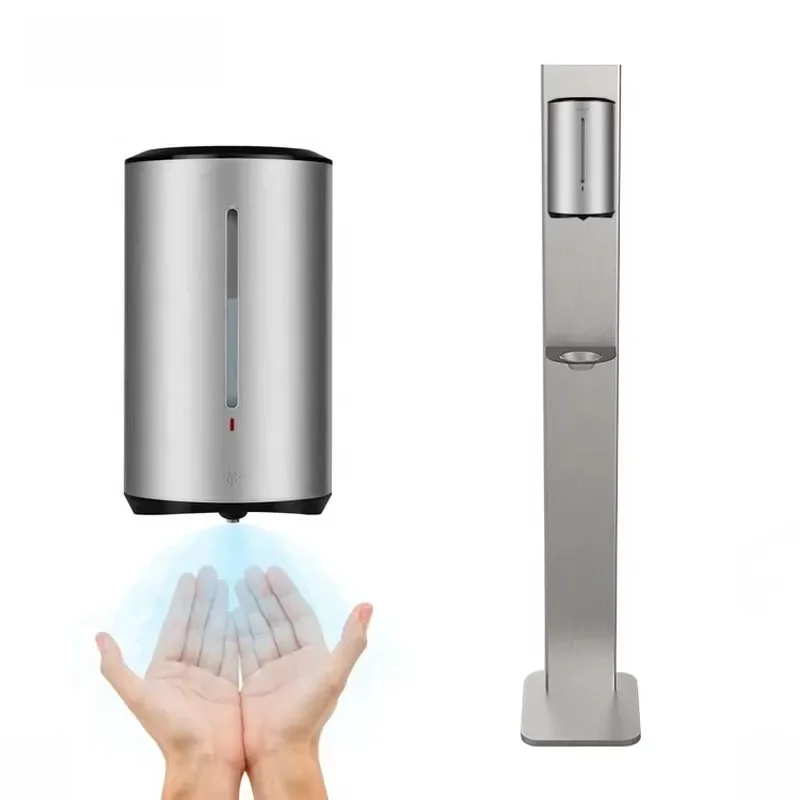 AK3131 304 Stainless Steel 2100ml Automatic Soap Dispenser with IPX4 Waterproof Modern Design for Hotel Use