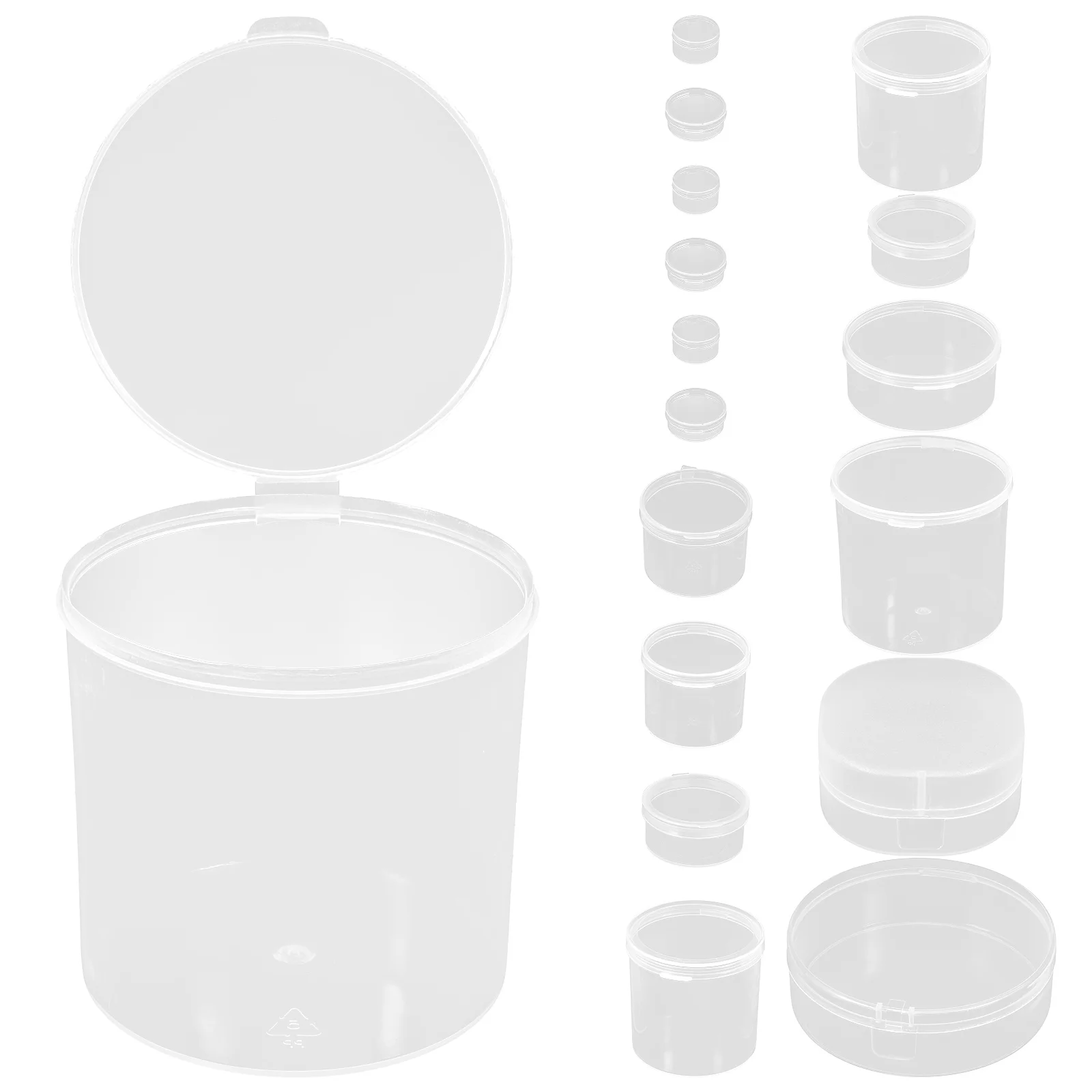 

24 Pcs PP Bead Storage Beads ganizer Storage Containers 10 Styles Small Plastic Boxes for Jewelry Craft Accessories