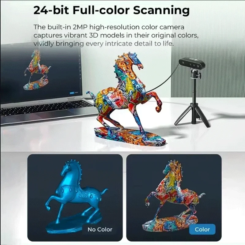Creality CR-Scan Ferret SE Portable Handheld 3D Scanner 30FPS Quick Fullcolor Scanning Modeling Device 0.05mm Accuracy 24bit 3D