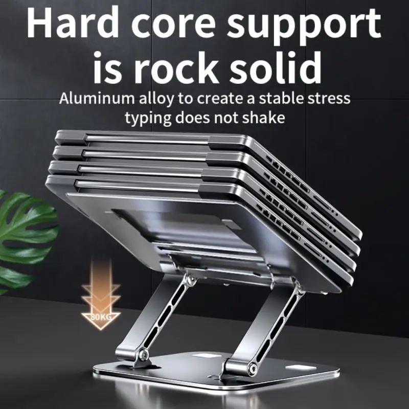 

RYRA Laptop Stand Adjustable Aluminum Alloy Laptop Tablet Stand Up To 17 Inch Laptop Portable Folding Stand Notebook Cooling