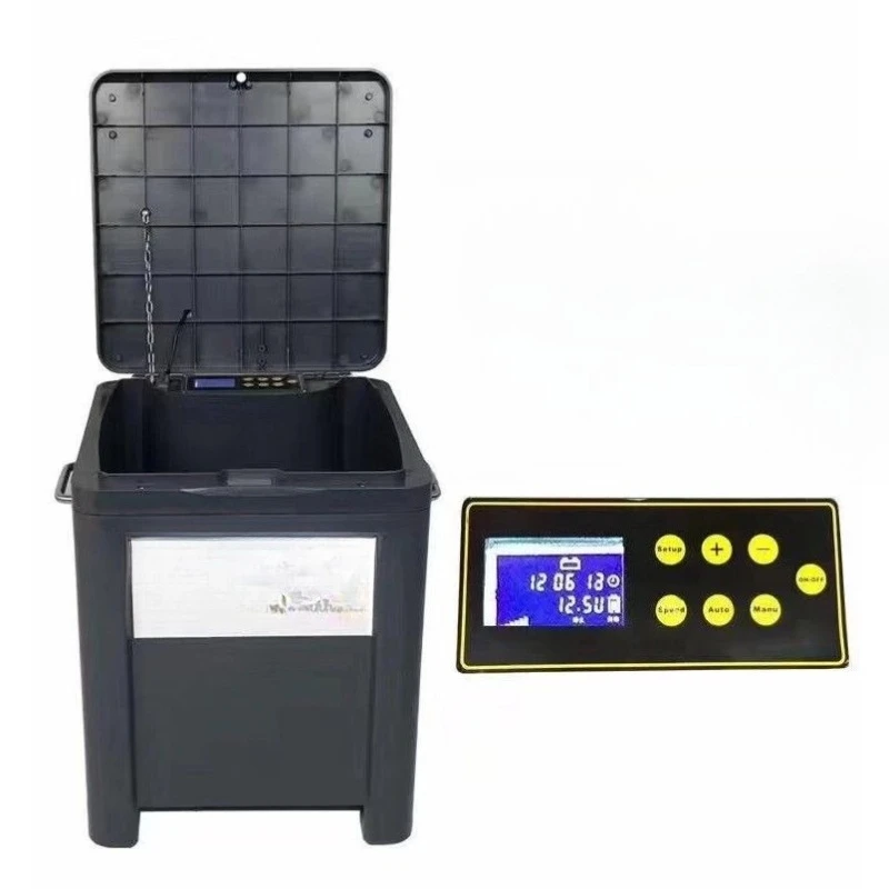 

Автоматическая кормушка для рыб большой емкости, уличная интеллектуальная кормушка с таймером