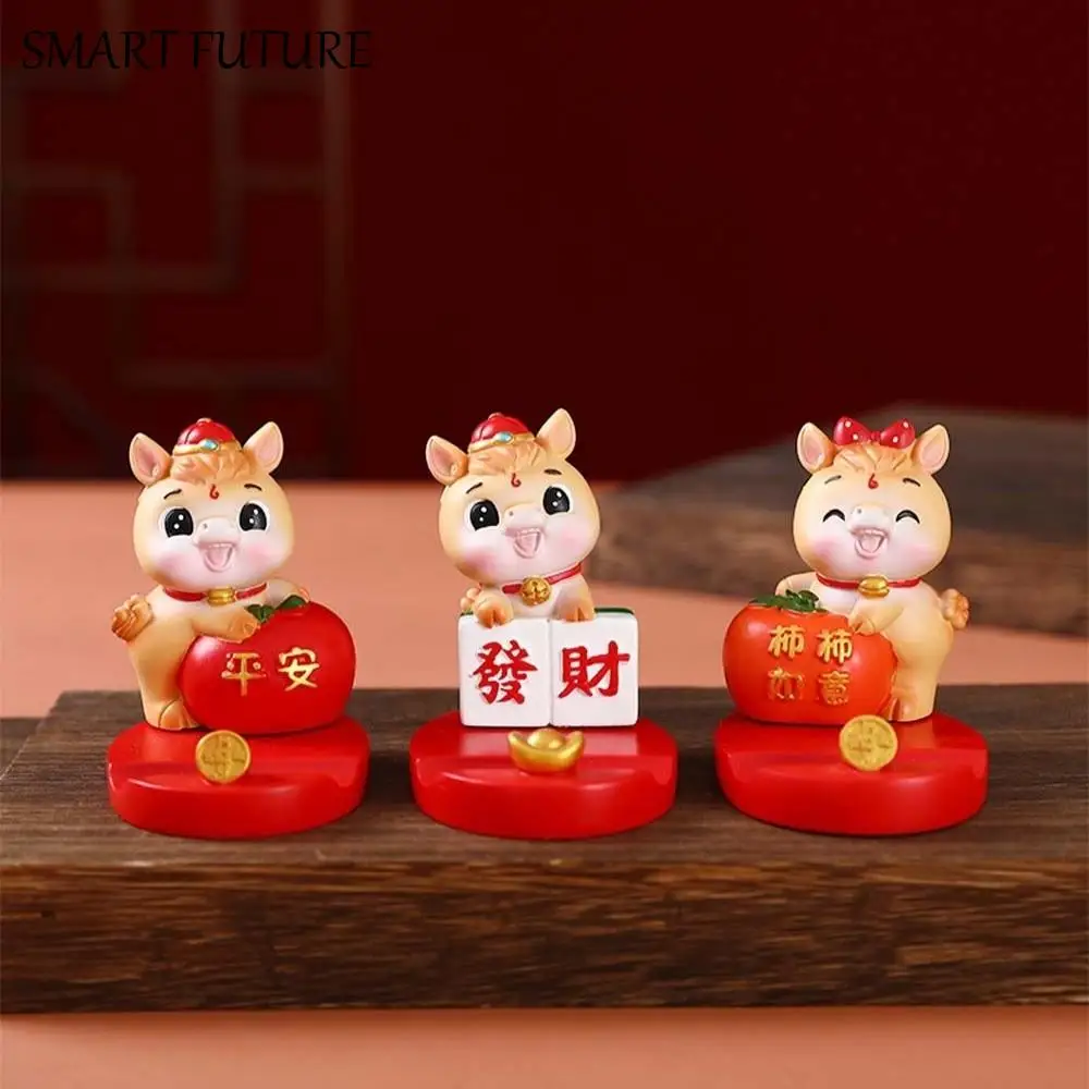 

Поделки из смолы, украшения для танца льва, фестиваль, декоративные фигурки в китайском стиле, год лошади, талисман, реалистичная подставка для мобильного телефона