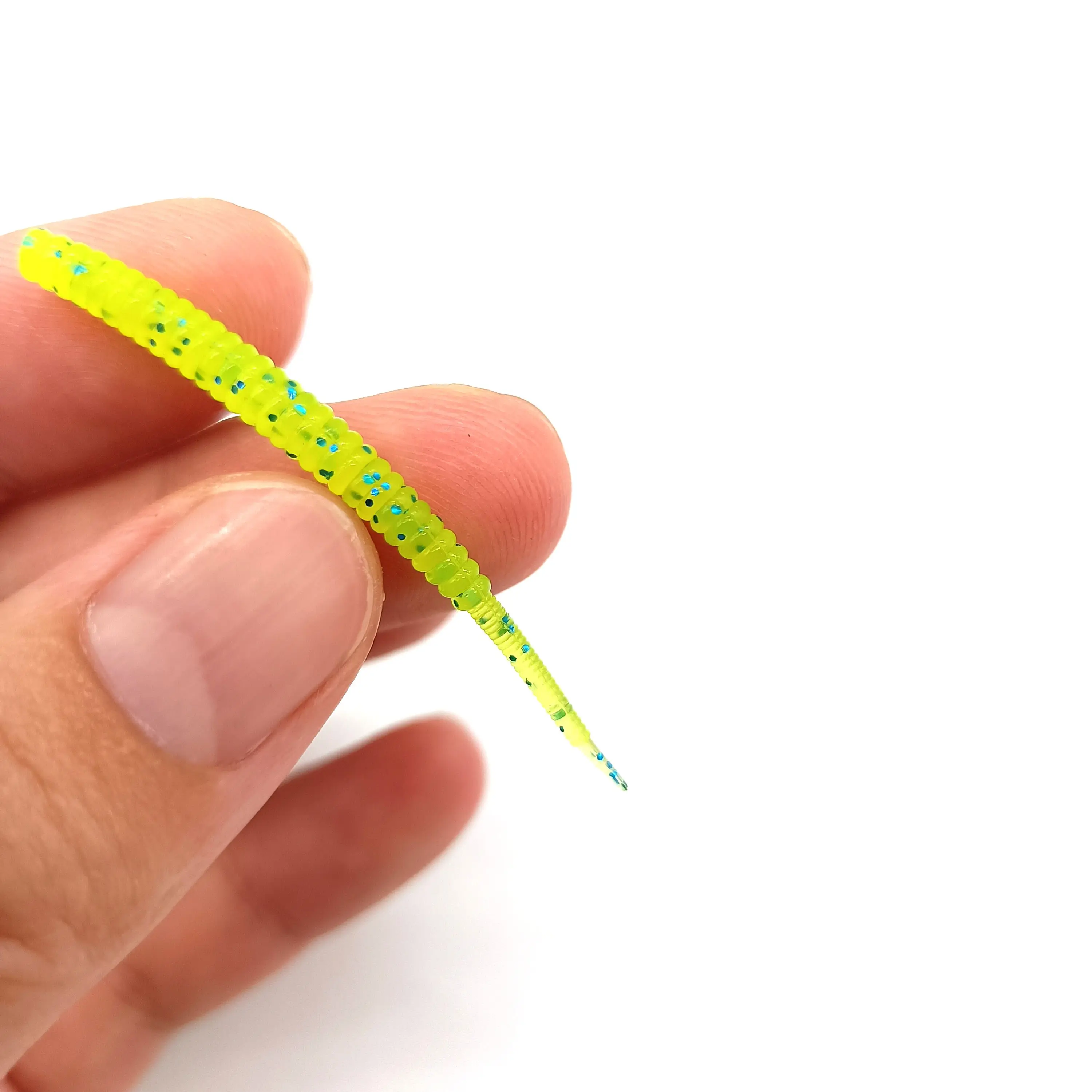 DUODUOYU Señuelo Silicona Mini Cola Aguja – Pesca Spinning y Curricán