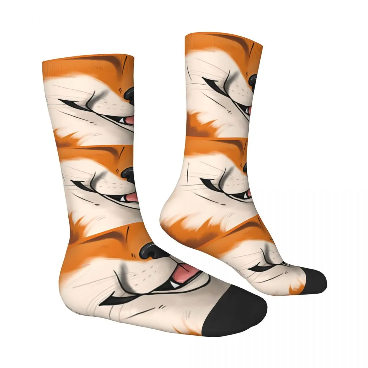 Cute Face Sock Printed Man Polyester