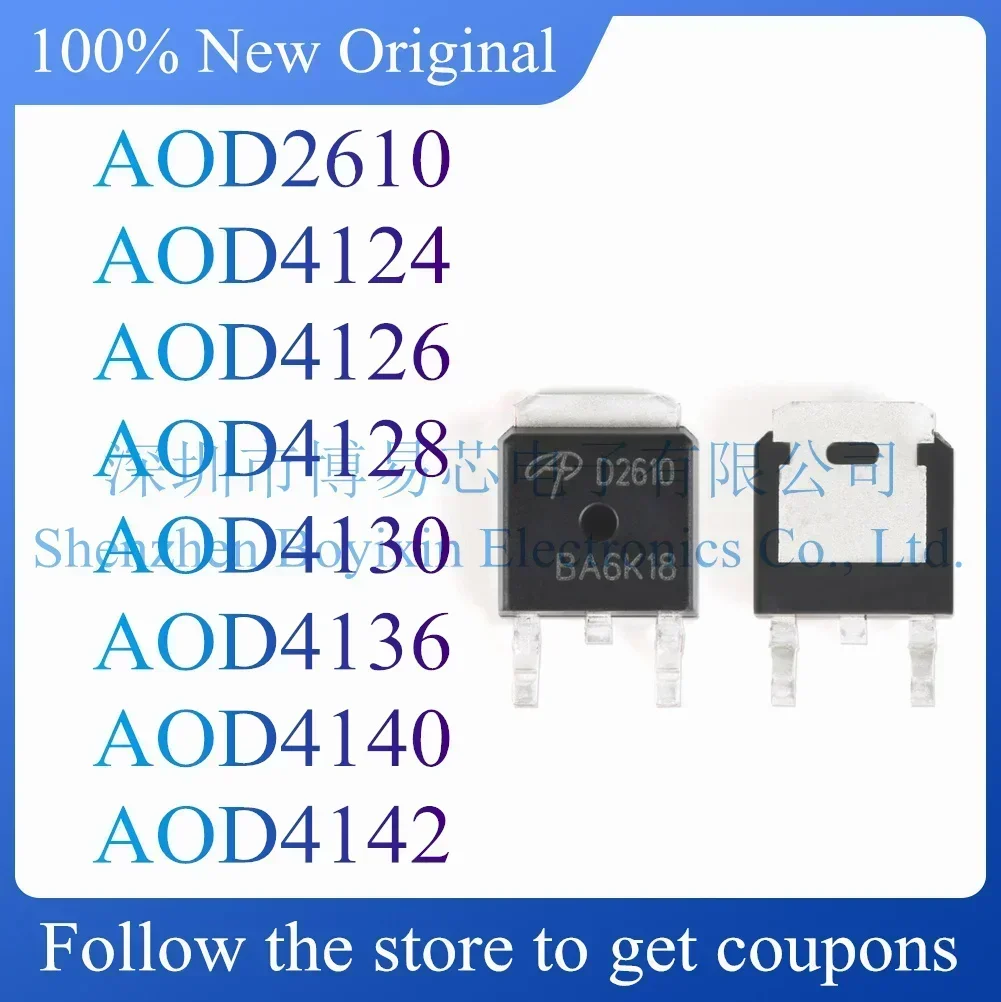 

AOD2610 AOD4124 AOD4126 AOD4128 AOD4130 AOD4136 AOD4140 AOD4142 Original product