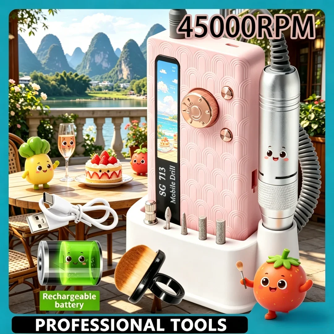 elegant-35000-45000rpm-rechargeable-nail-drill-machine-exotic-sleek-electric-manicure-file-for-nails-gel-polish-remove-grinding