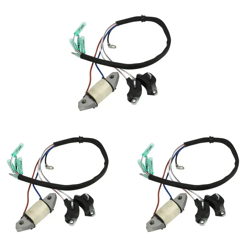3X Charge Coil 61N-85543-19 For 2 Stroke 30HP Boat Engine-L94A