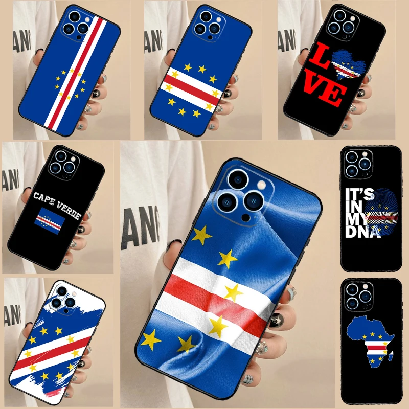 كيب فيردي العلم معطف الأسلحة جراب هاتف آيفون 17 الهواء 14 16 15 11 12 13 برو ماكس 12 13 mini 15 16 Plus 16e غطاء فوندا #1