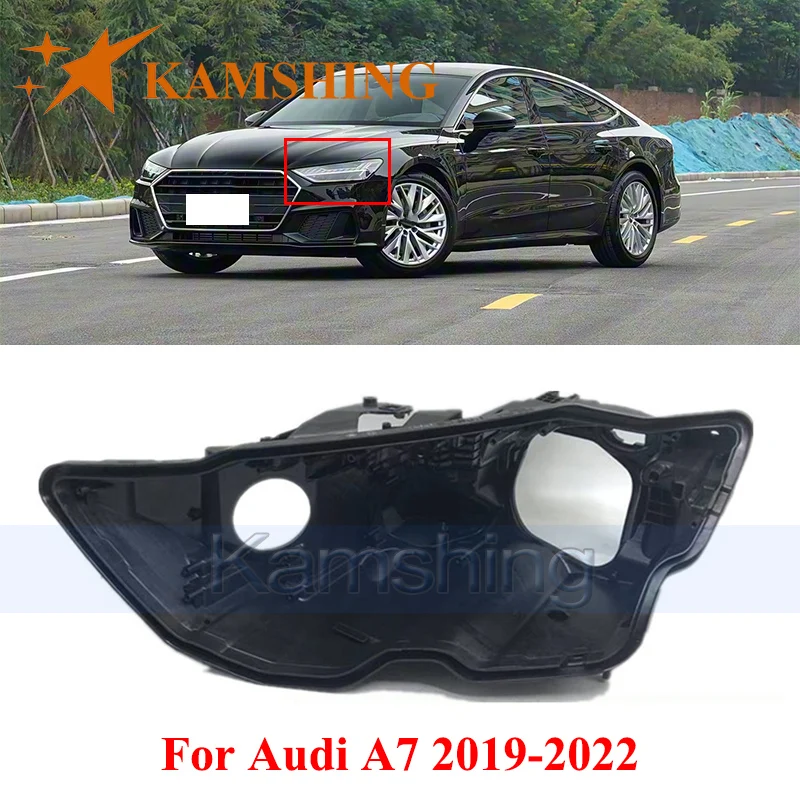 

CAPQX Базовая крышка передней фары для Audi A7 2019-2022 Задний корпус фары Задняя крышка Задний дом