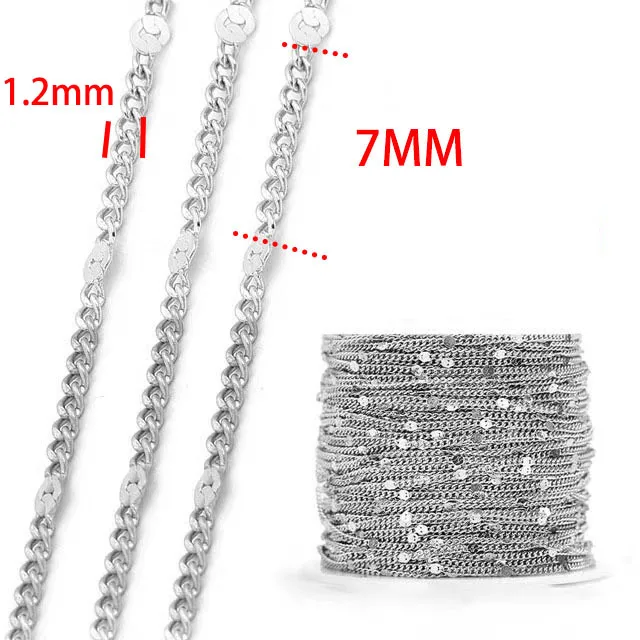 Collier plat plaqué en acier inoxydable pour femmes et filles, pulls molletonnés sous vide, bijoux de mode, degré d'eau, 10ms