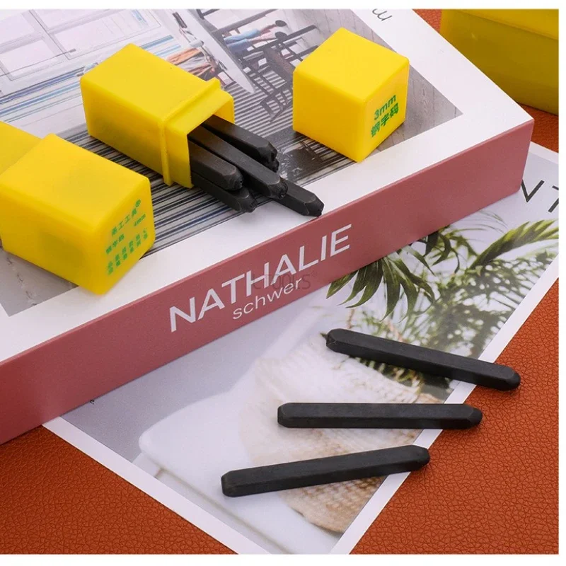 Alfabetletters Nummer Stempels Punch Set Box Staal Gehard Metaal Punch Tool DIY Leer Craft Embossing Handgemaakte Carving Tool